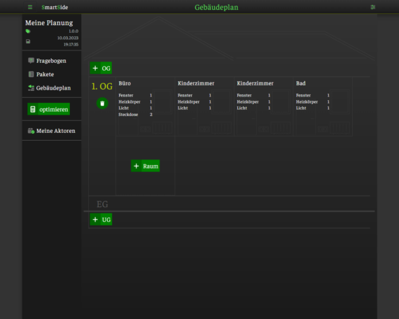 EBuilder - Gebäudeplan